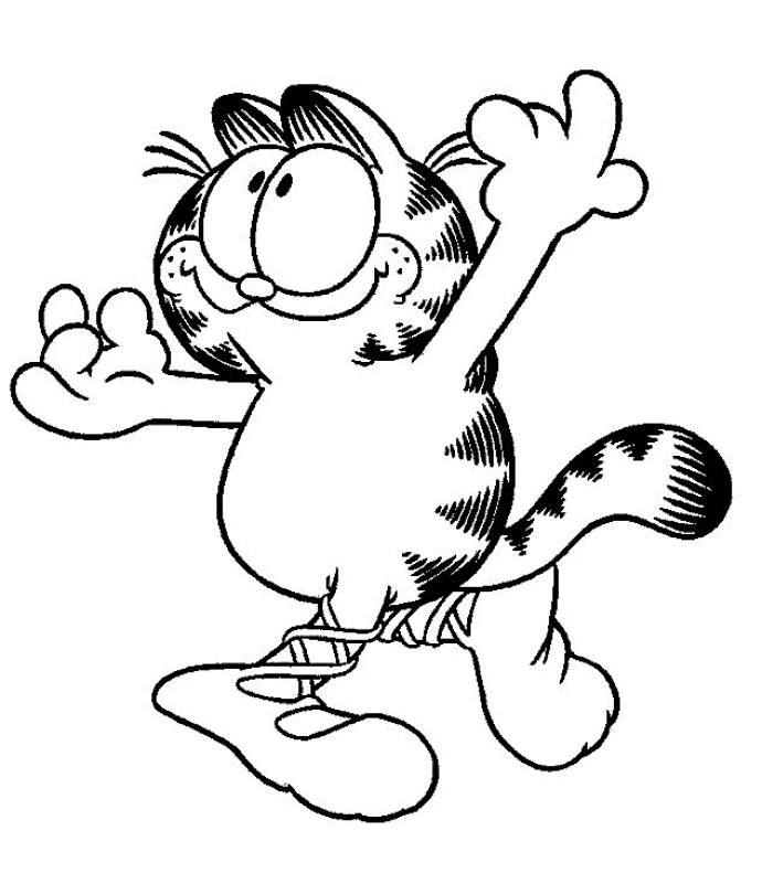 garfield face coloring pages - photo #18