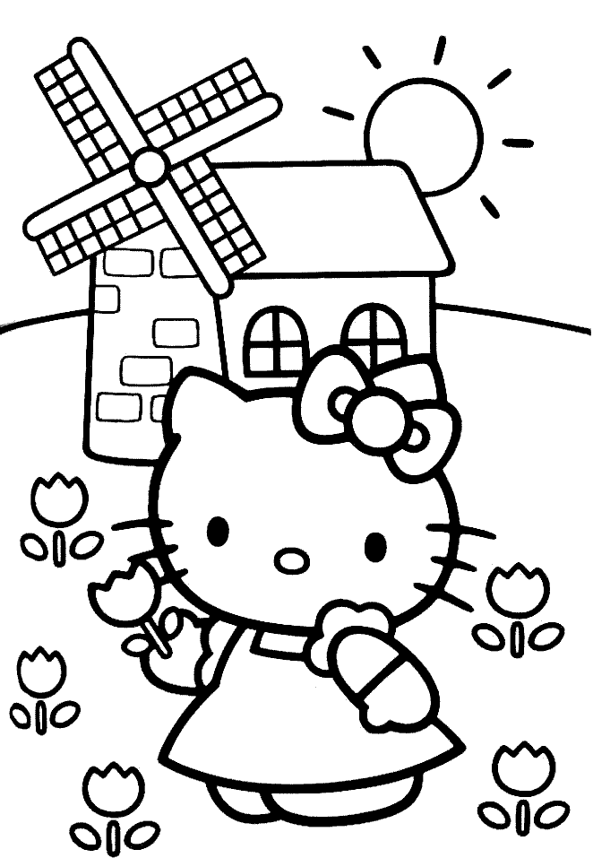 Ausmalbilder Ausmalbilder Hello Kitty