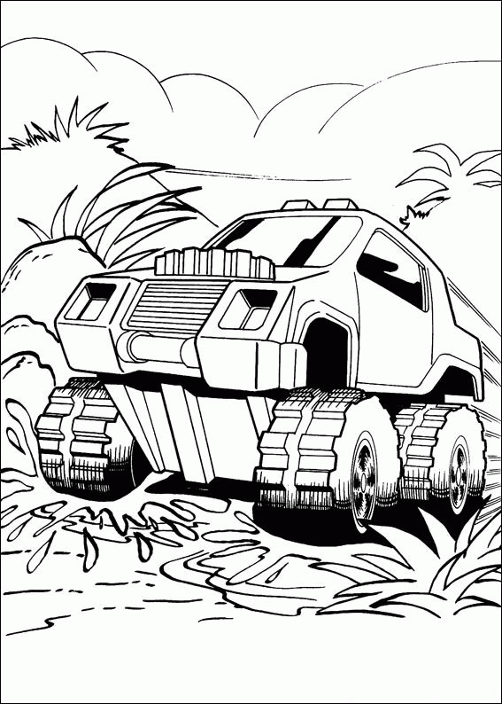 race car and monster truck coloring pages - photo #6