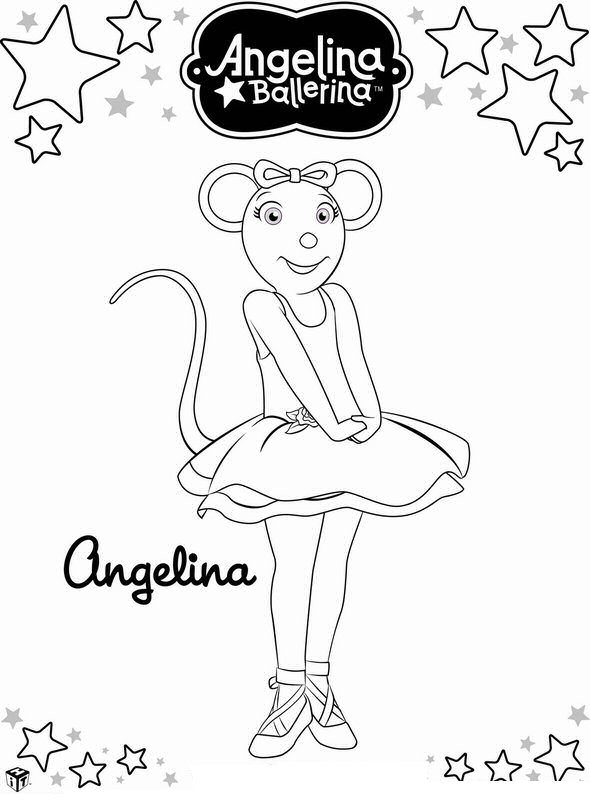 Angelina ballerina Malvorlagen