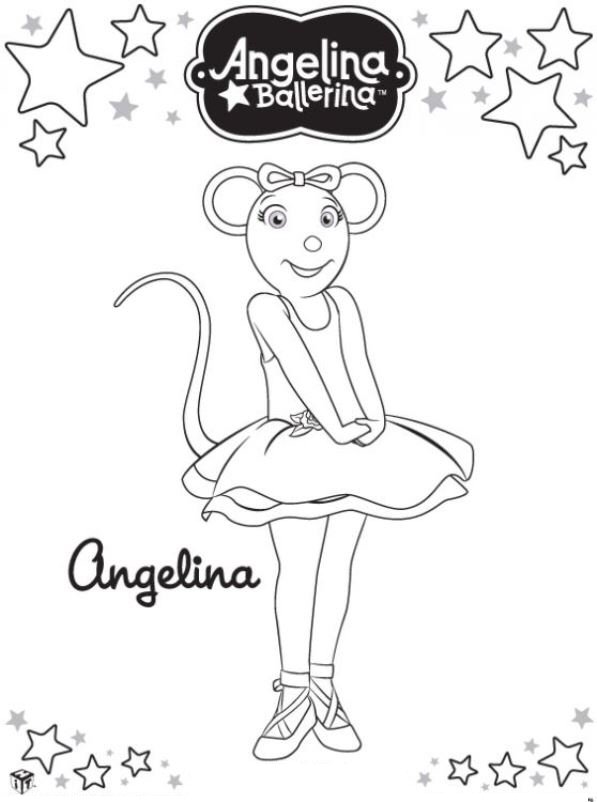 Angelina ballerina Malvorlagen