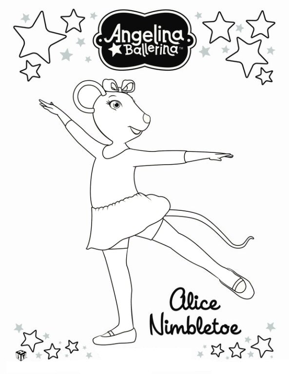 Angelina ballerina Malvorlagen