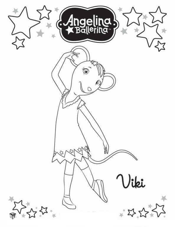 Angelina ballerina Malvorlagen