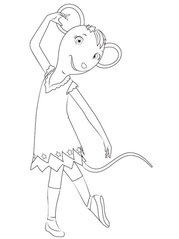 Angelina ballerina Malvorlagen