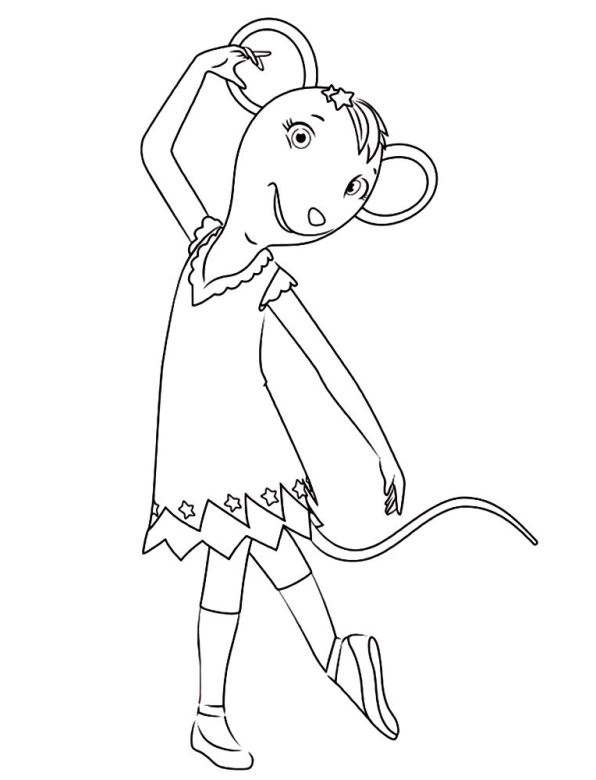 Angelina ballerina Malvorlagen