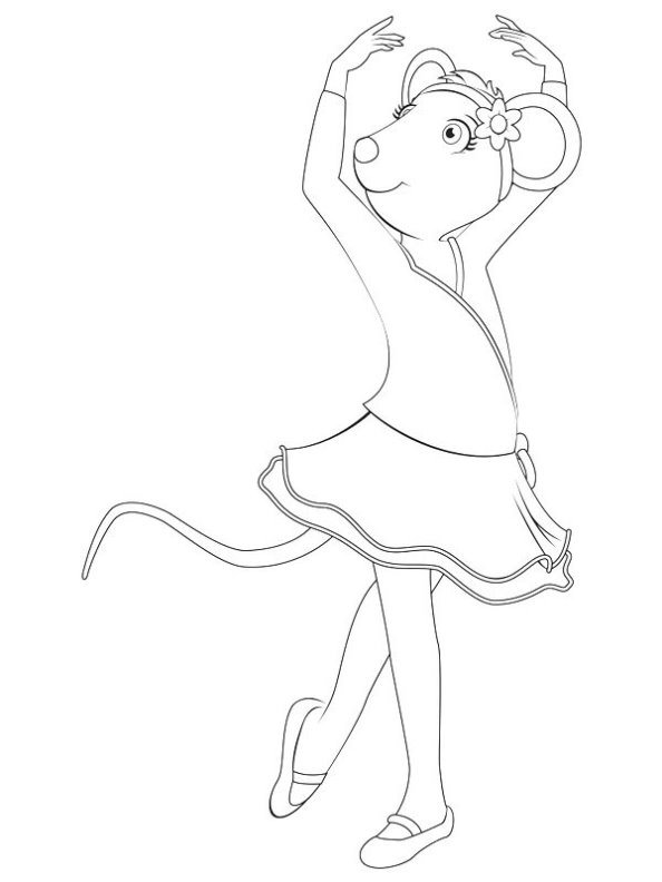 Angelina ballerina Malvorlagen