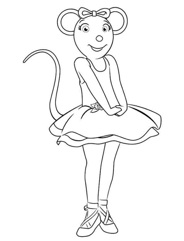 Angelina ballerina Malvorlagen