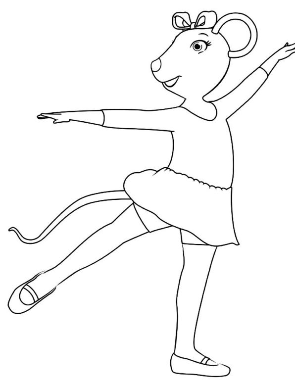 Angelina ballerina Malvorlagen