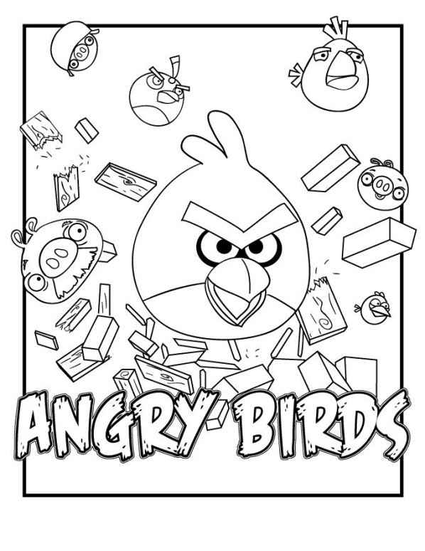 Angry birds Malvorlagen