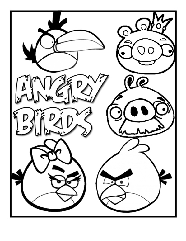 Angry birds Malvorlagen