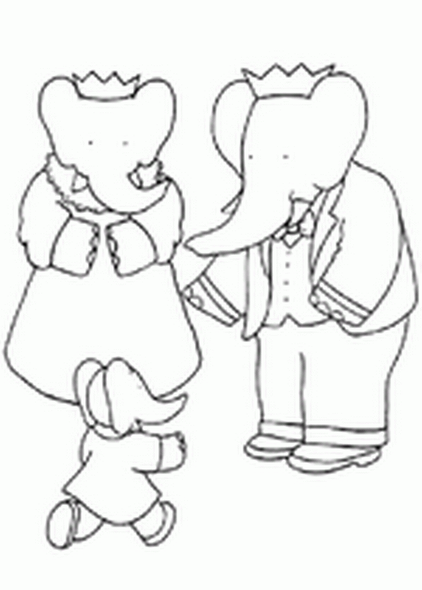 Babar der elefant Malvorlagen