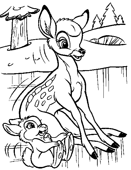 Bambi Malvorlagen