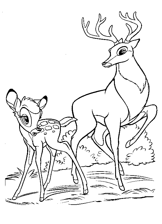 Bambi Malvorlagen