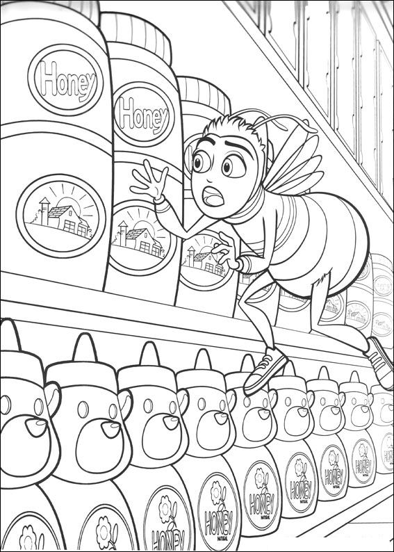 Bee movie das honingkomplott Malvorlagen