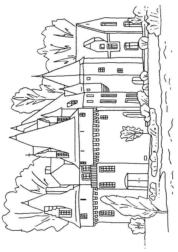 Burgen und schlosser Malvorlagen