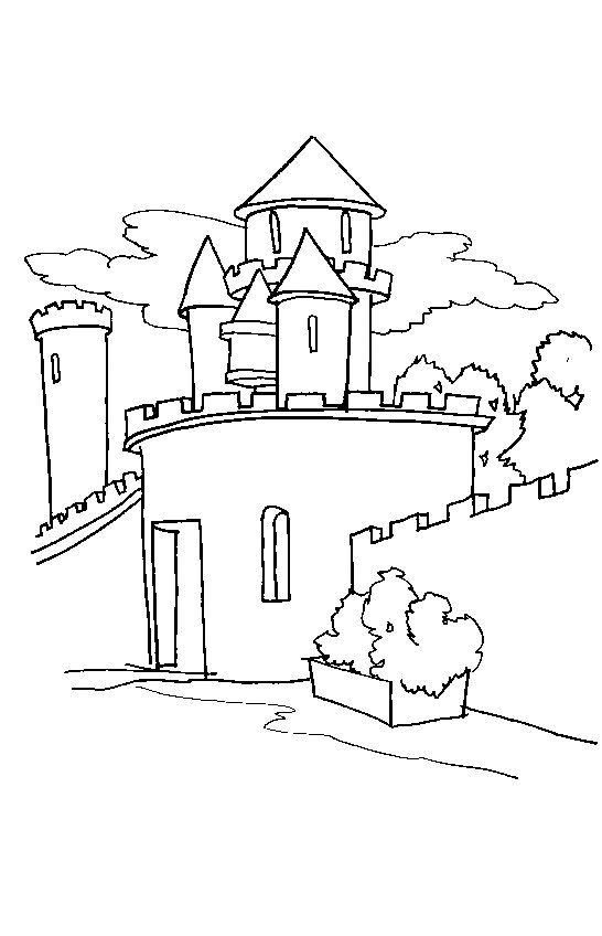 Burgen und schlosser Malvorlagen