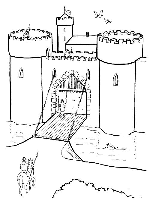 Burgen und schlosser Malvorlagen