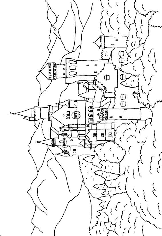 Burgen und schlosser Malvorlagen