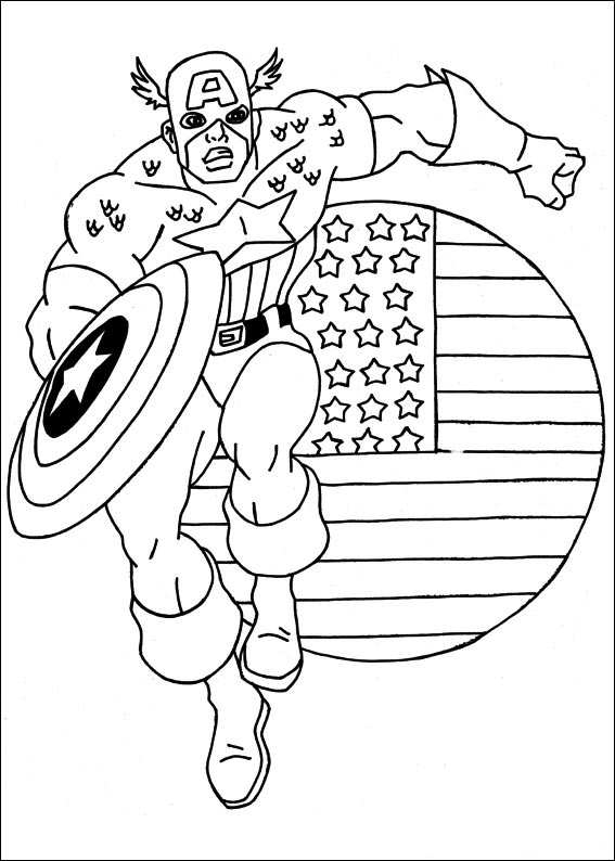 Captain america Malvorlagen