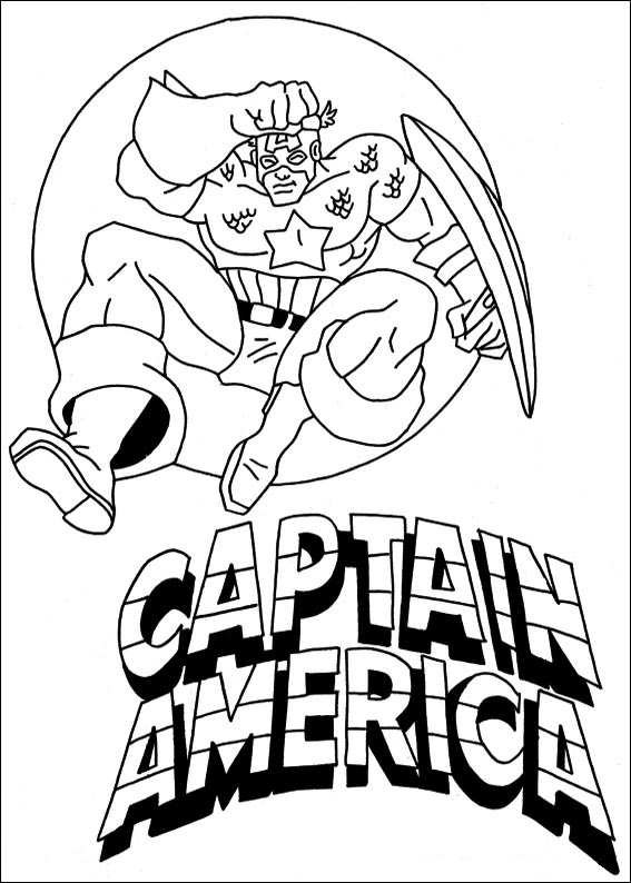 Captain america Malvorlagen