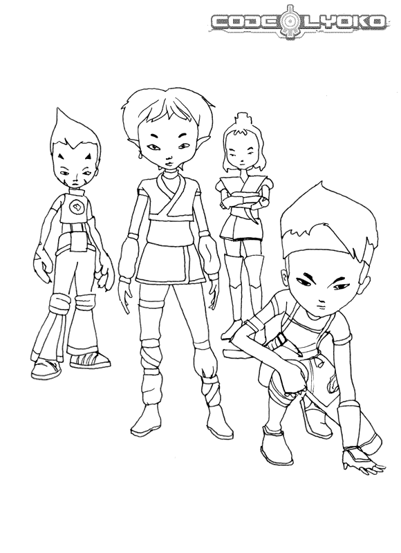 Code lyoko Malvorlagen