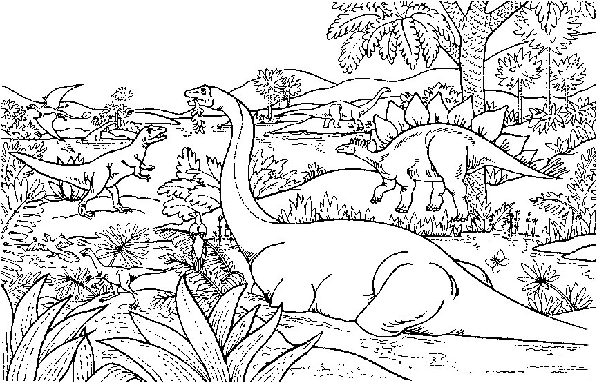 Dinosaurier Malvorlagen