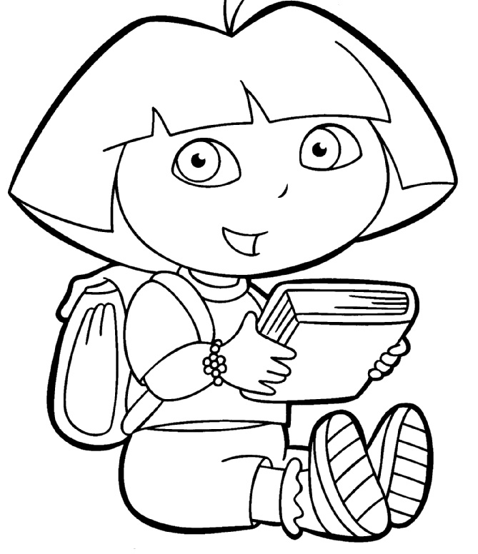 Dora das explorer Malvorlagen