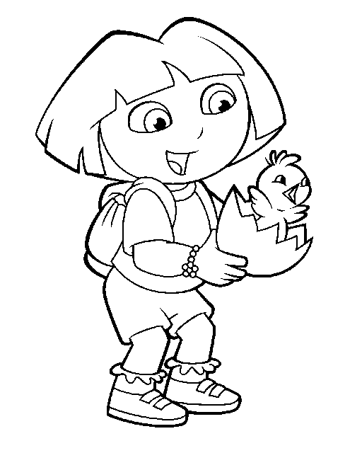 Dora das explorer Malvorlagen