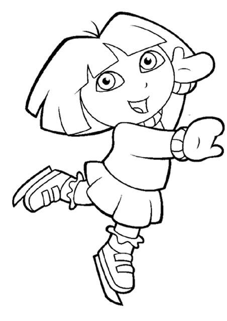 Dora das explorer Malvorlagen