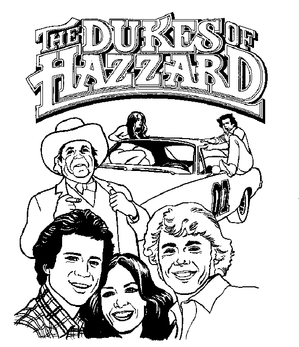 Dukes of hazzard Malvorlagen