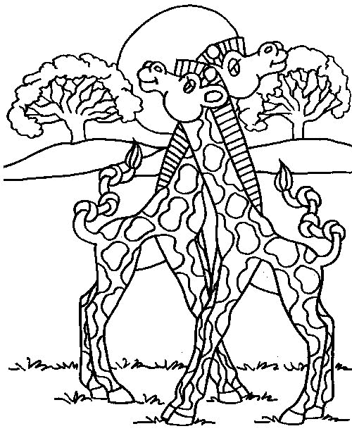 Giraffe Malvorlagen