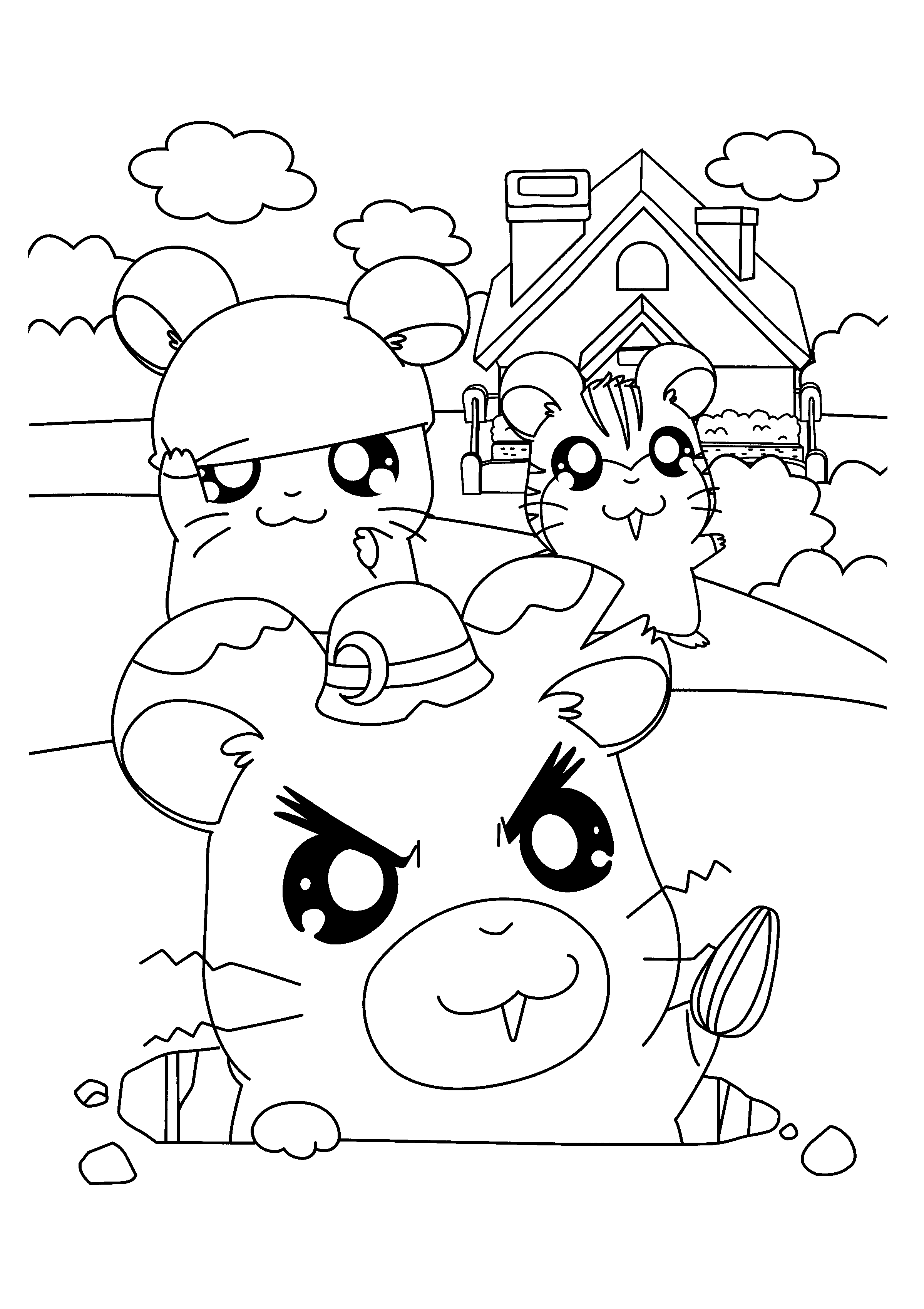 Hamtaro Malvorlagen