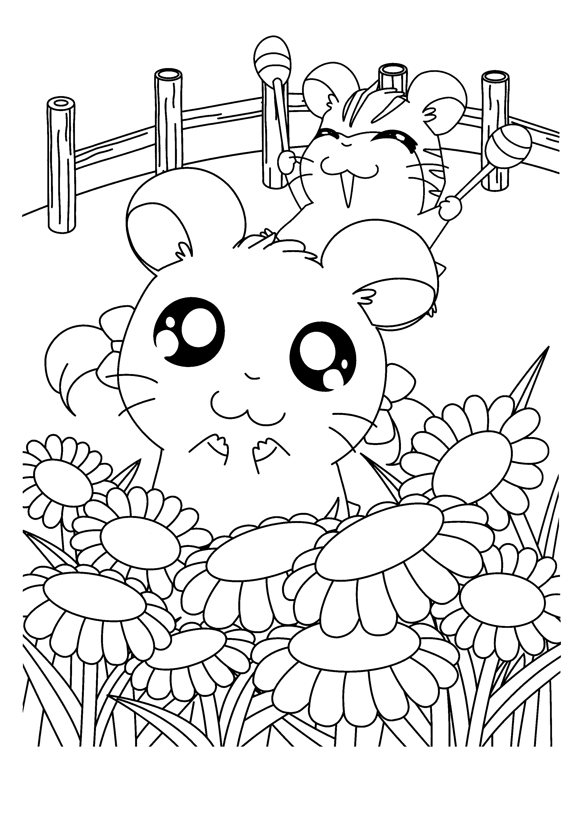 Hamtaro Malvorlagen