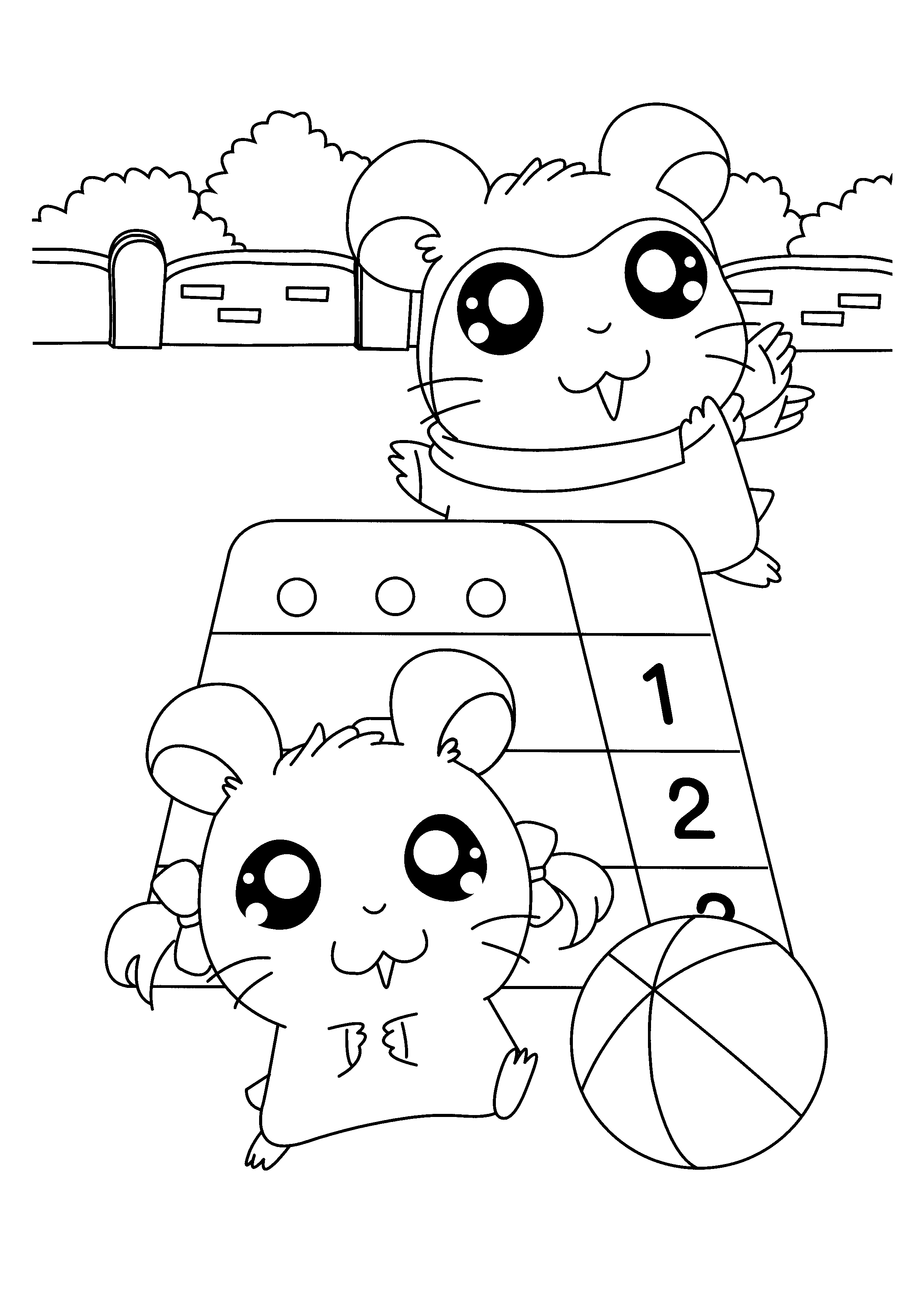 Hamtaro Malvorlagen