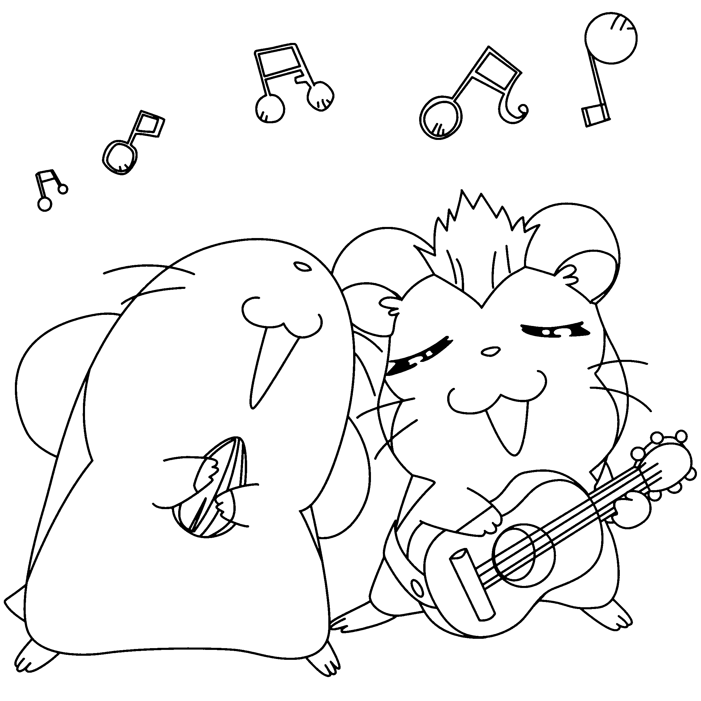 Hamtaro Malvorlagen