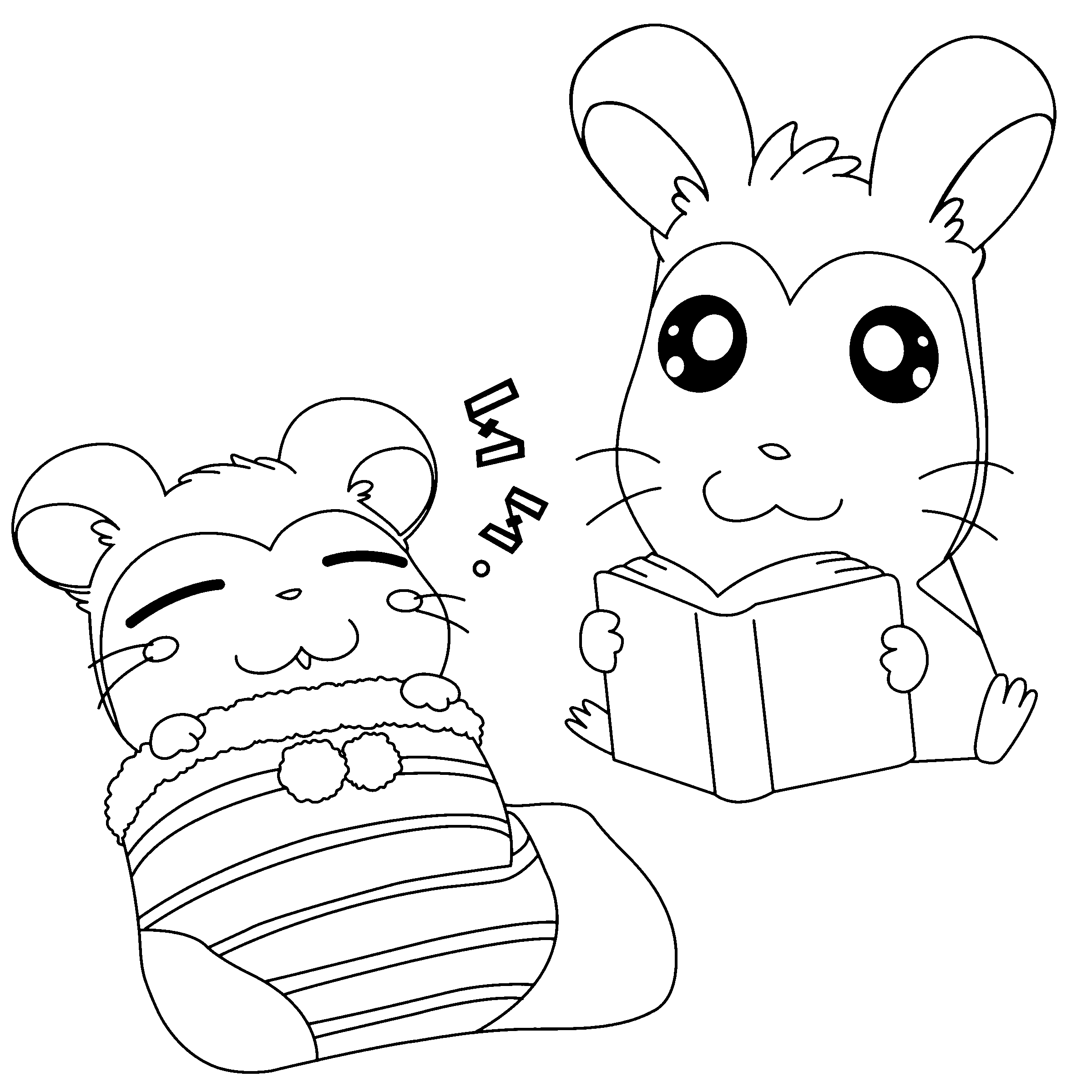 Hamtaro Malvorlagen