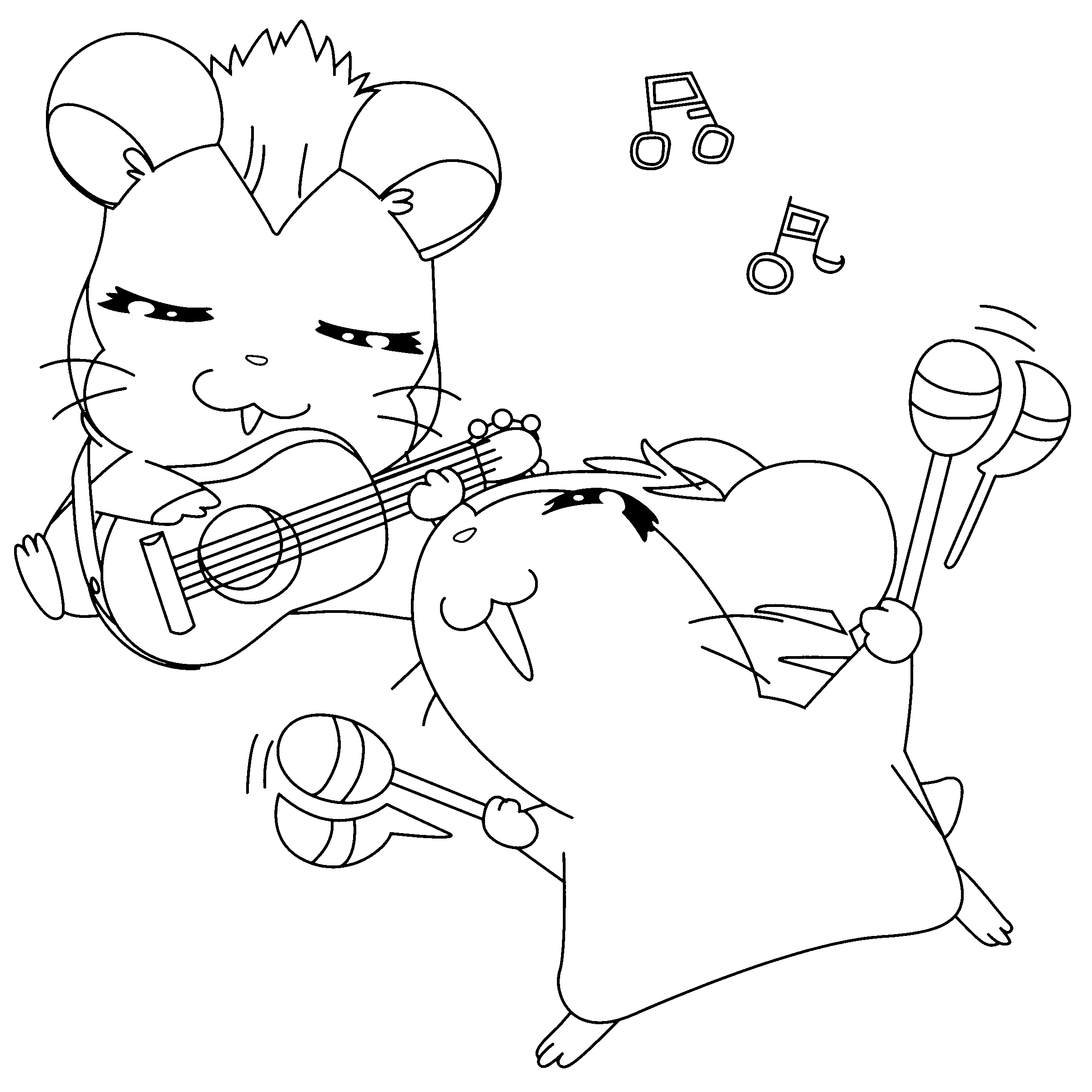 Hamtaro Malvorlagen