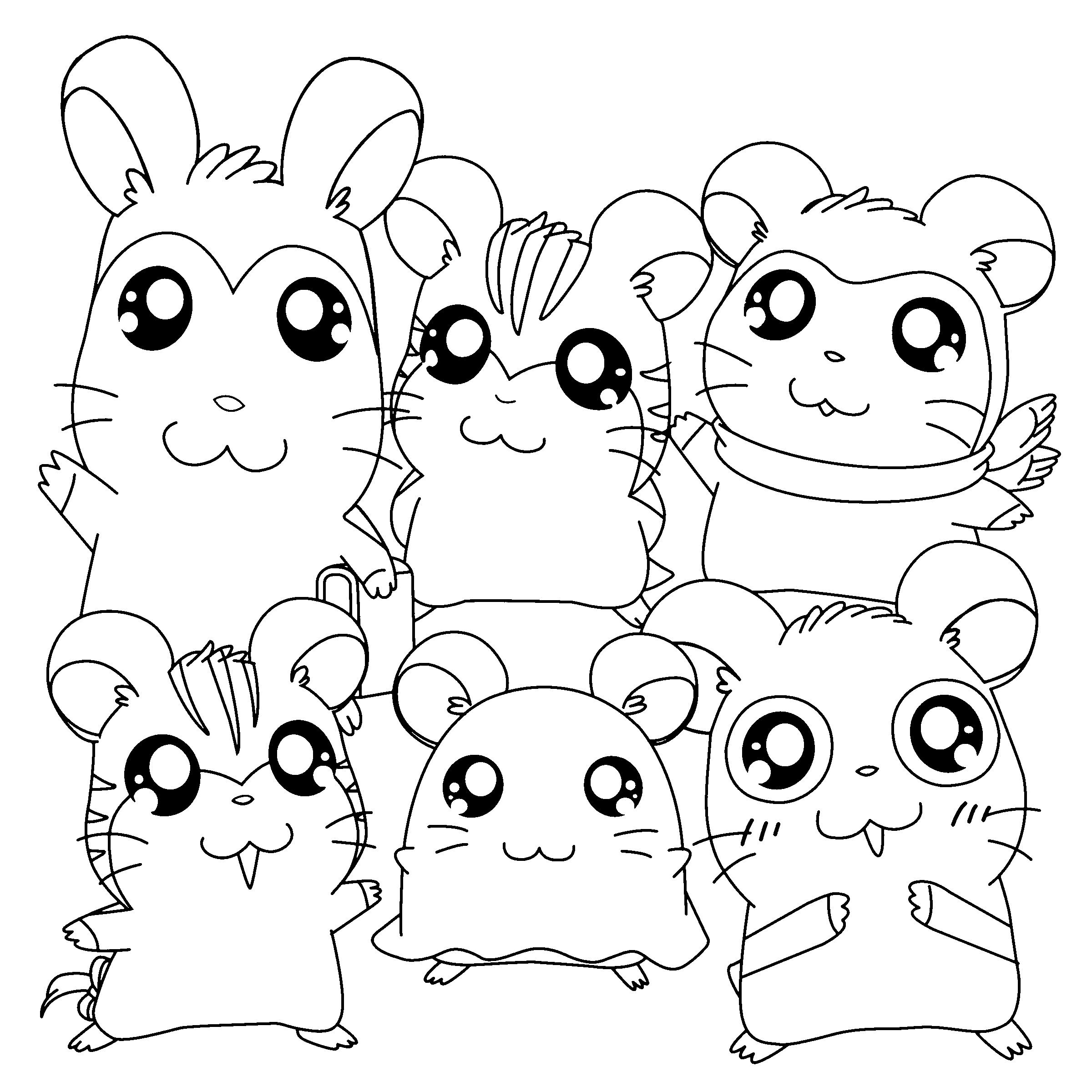 Hamtaro Malvorlagen