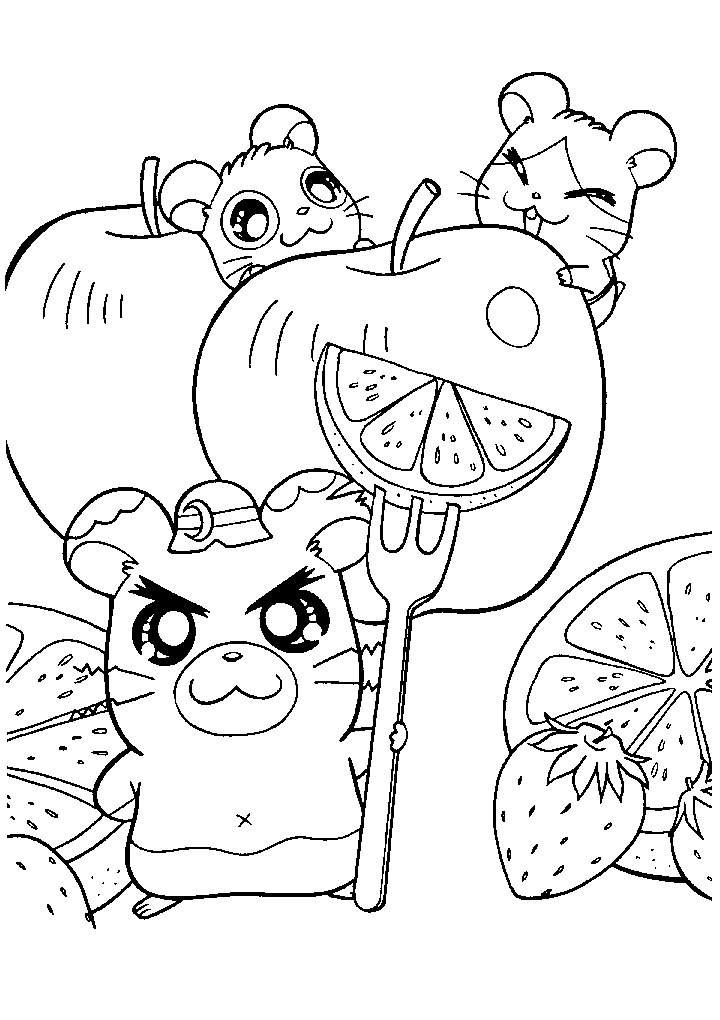 Hamtaro Malvorlagen