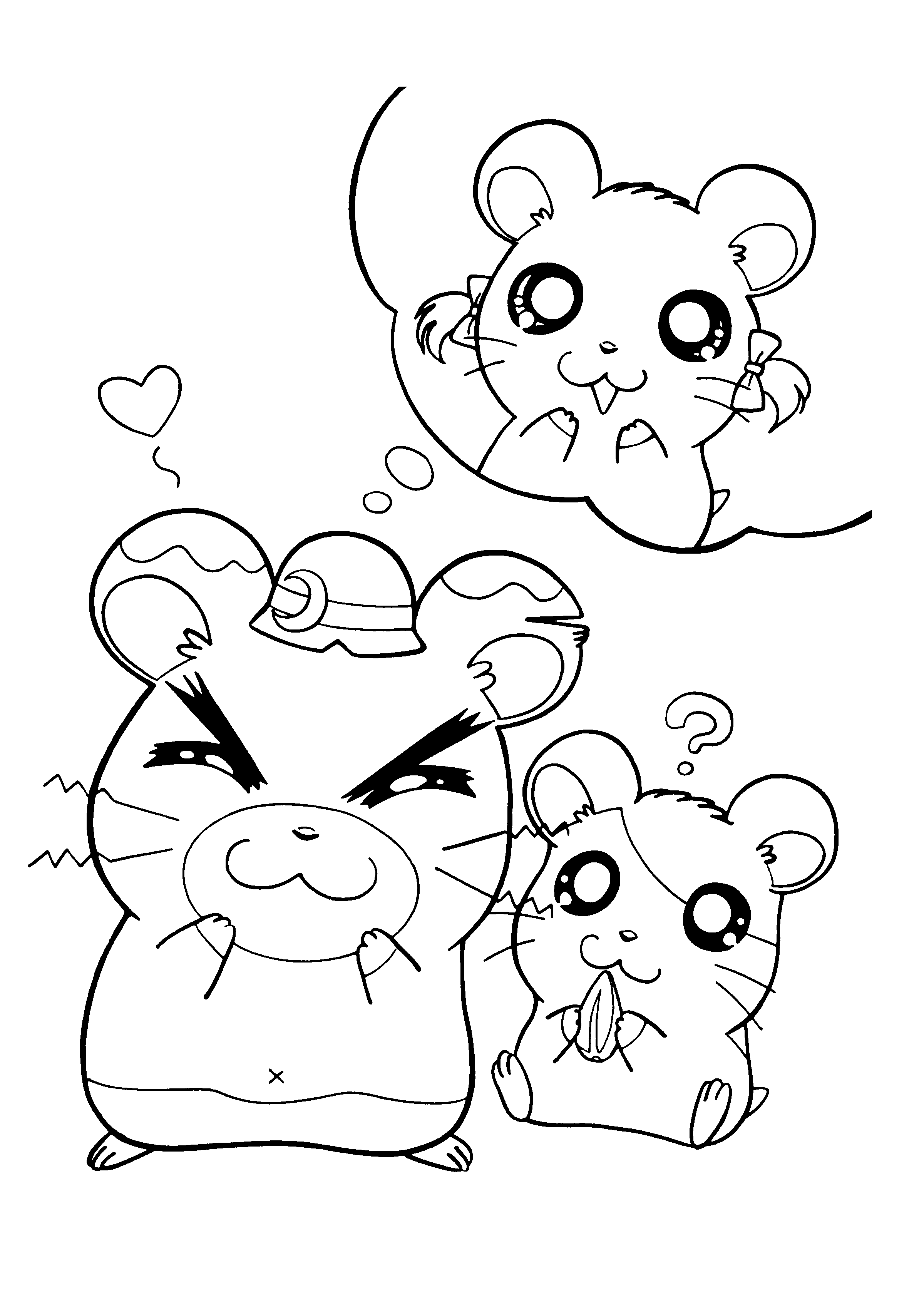 Hamtaro Malvorlagen