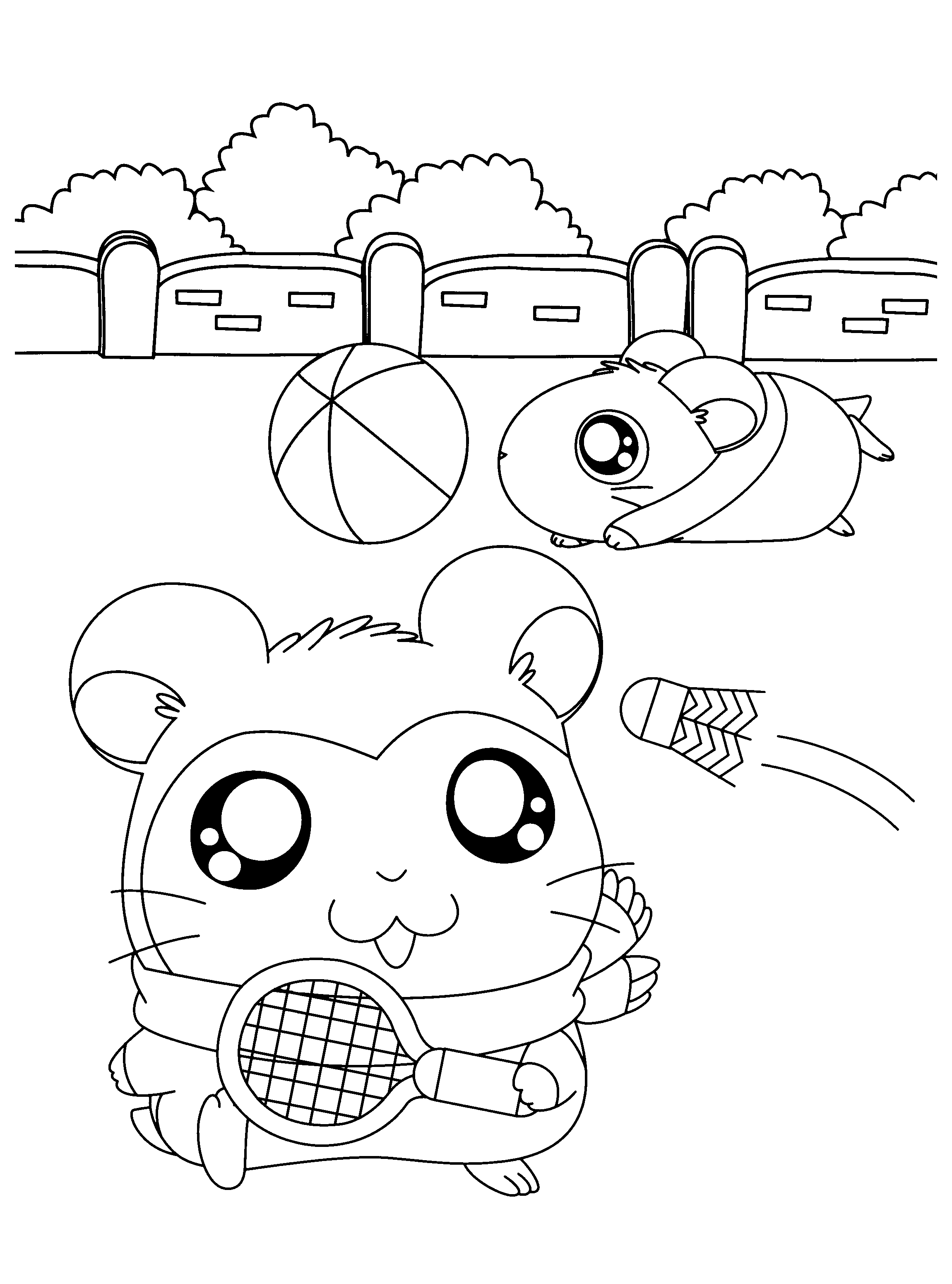 Hamtaro Malvorlagen