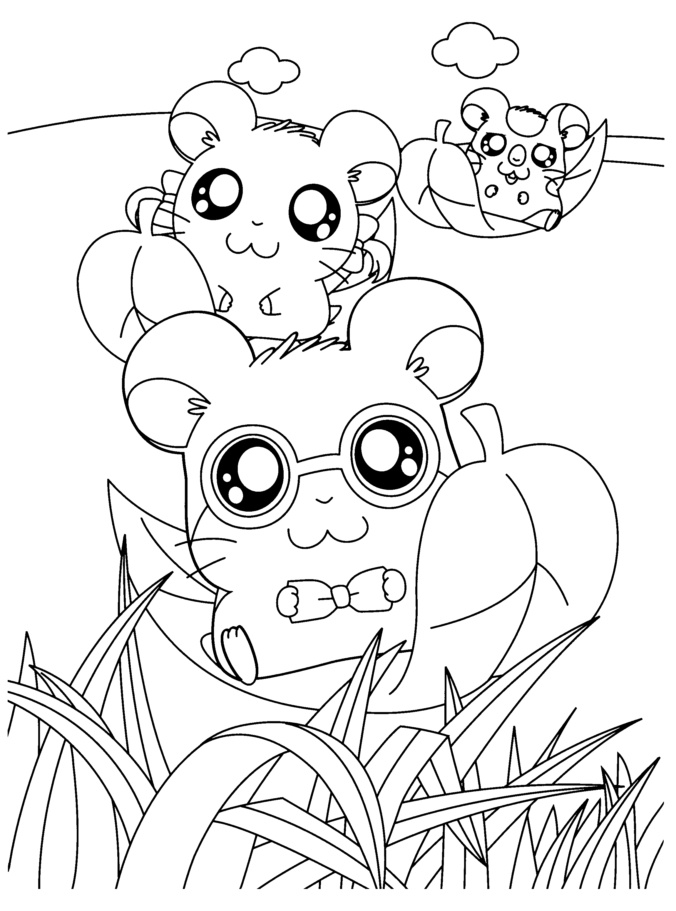 Hamtaro Malvorlagen