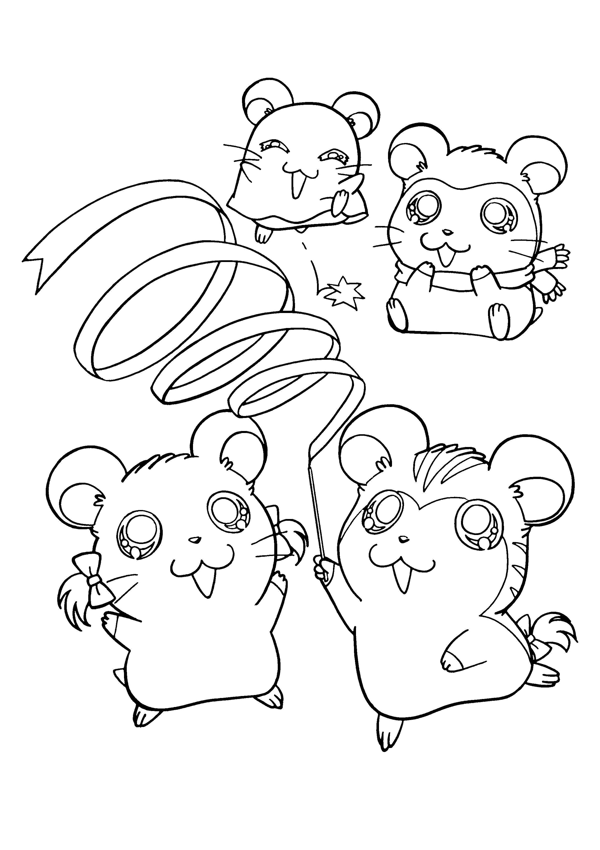 Hamtaro Malvorlagen