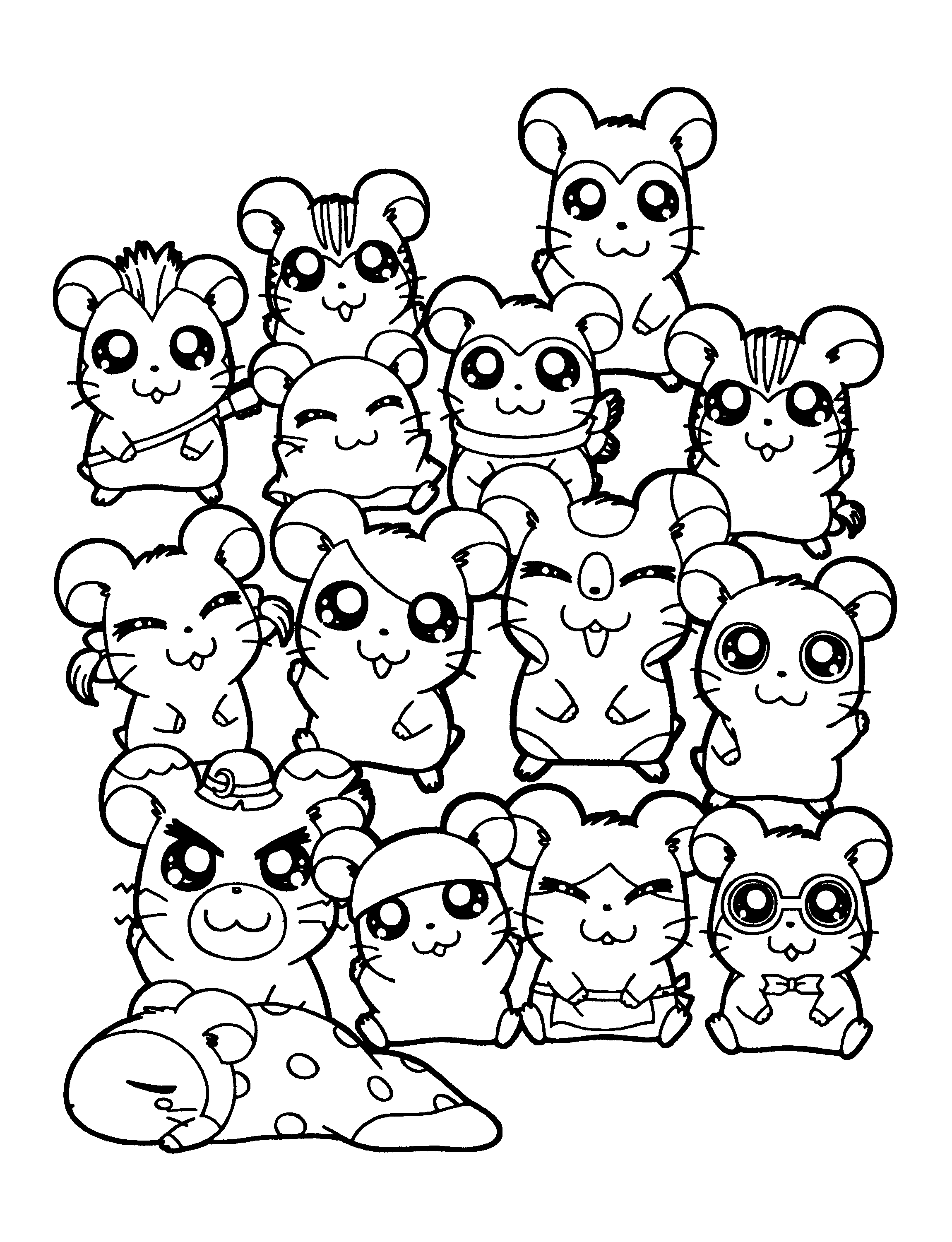 Hamtaro Malvorlagen