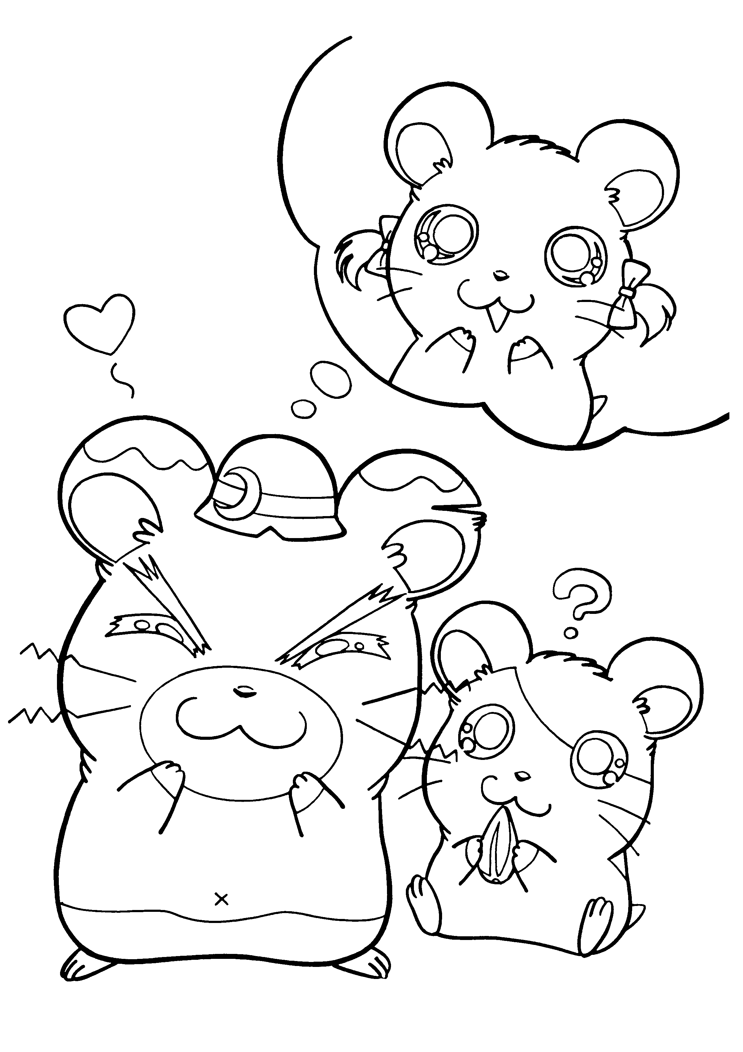 Hamtaro Malvorlagen