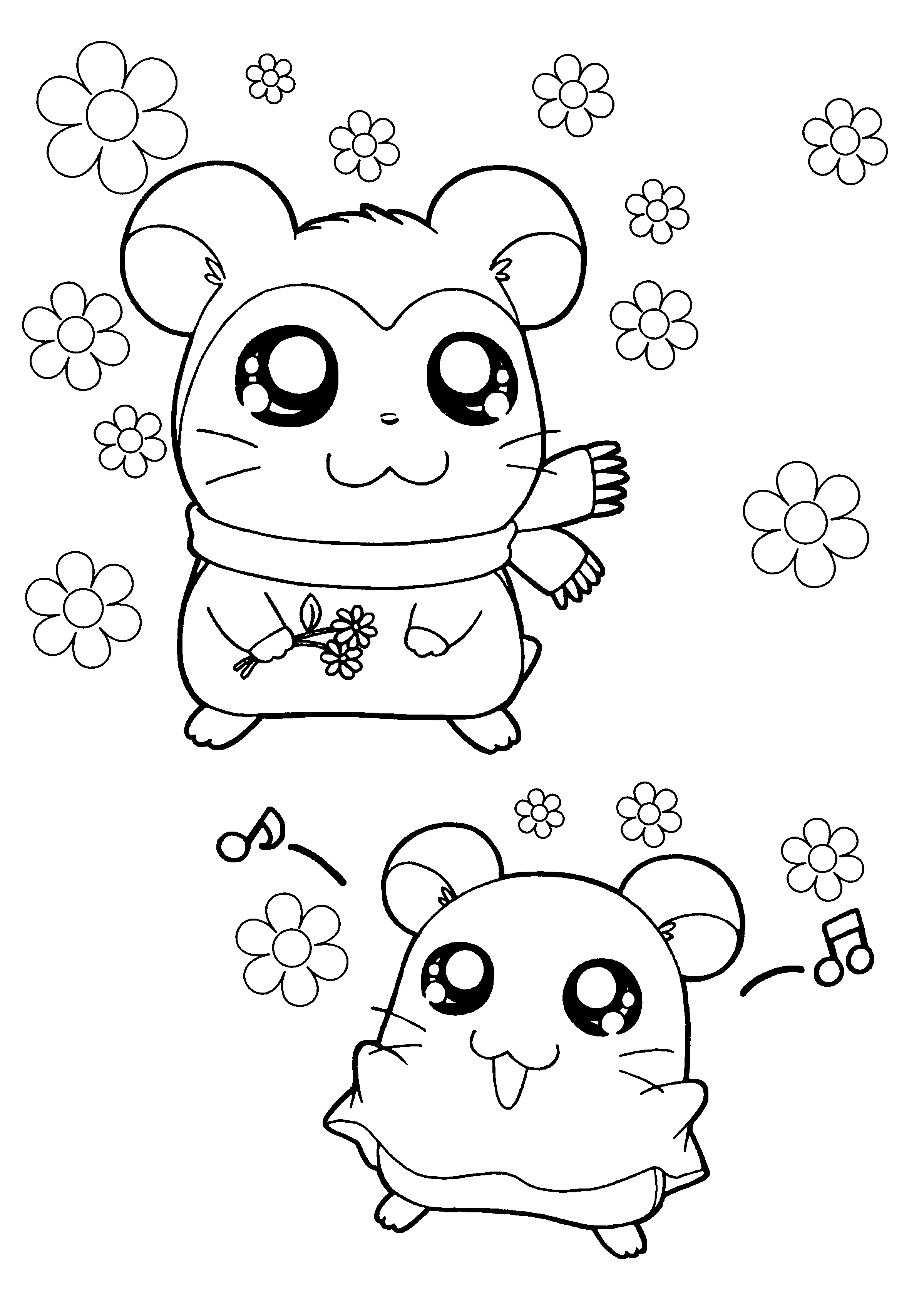 Hamtaro Malvorlagen