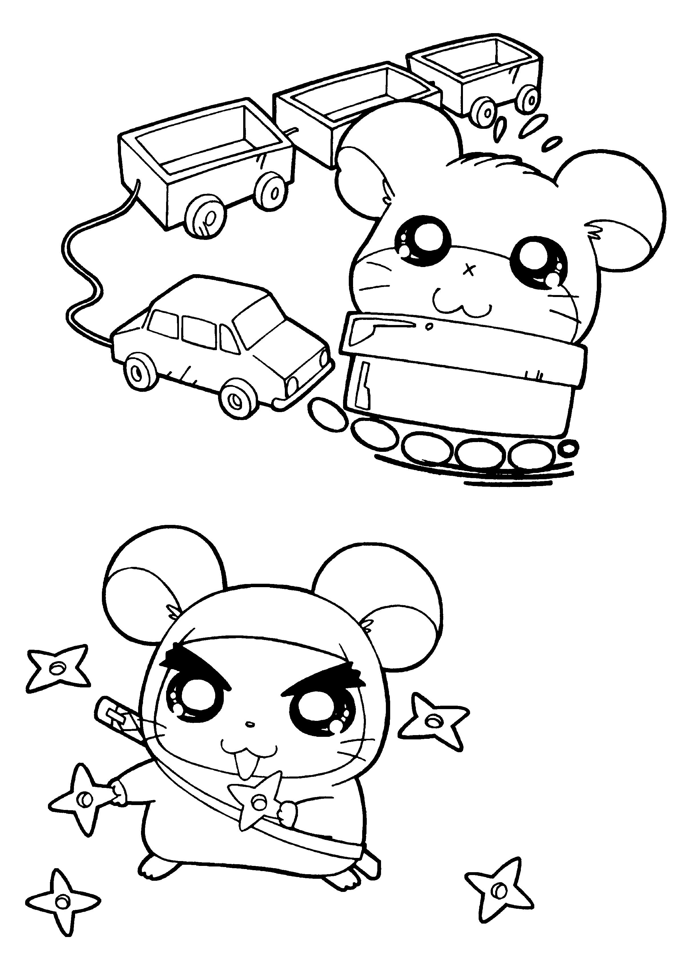 Hamtaro Malvorlagen