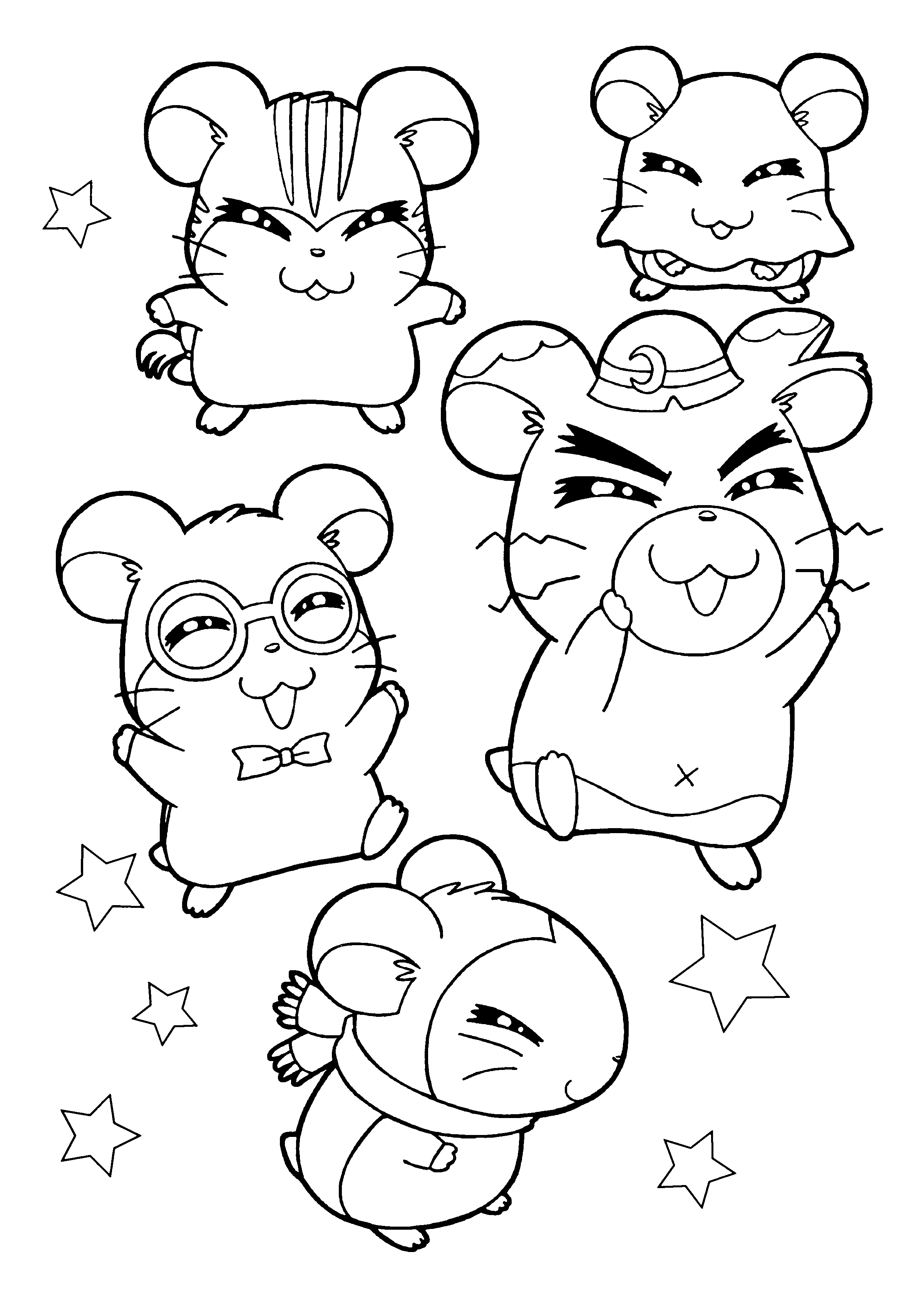 Hamtaro Malvorlagen