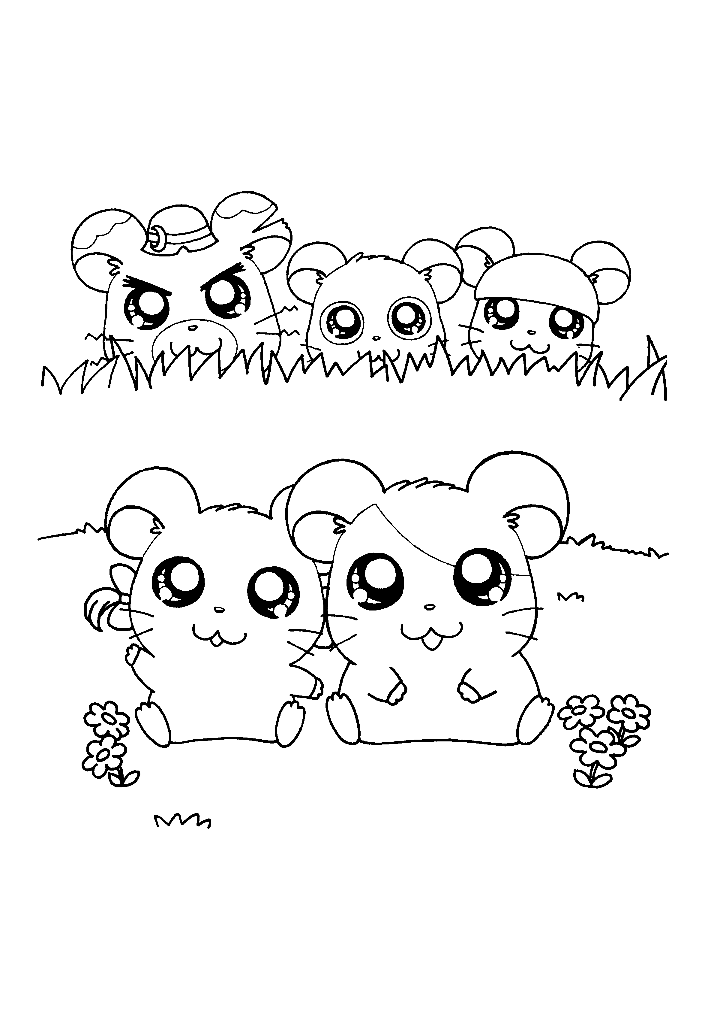 Hamtaro Malvorlagen