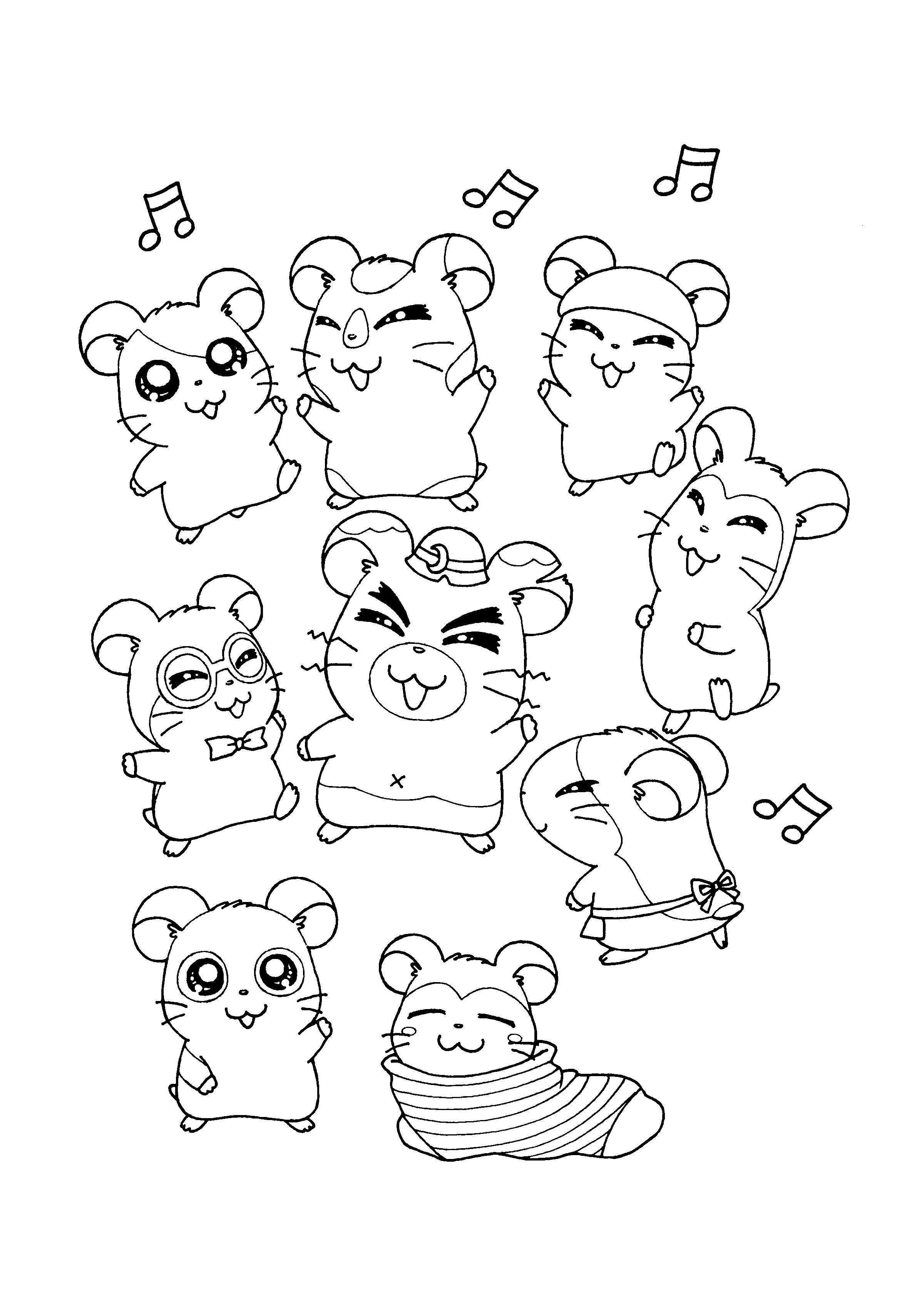 Hamtaro Malvorlagen